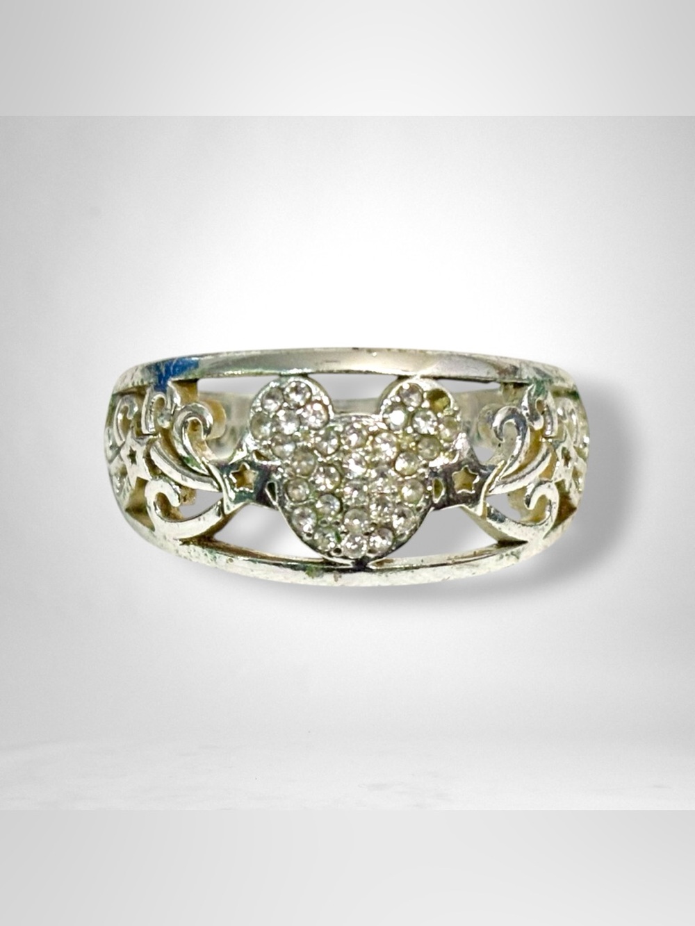 Authentic Disney Never Stop Dreaming Mickey Mouse Ring Size 8.5